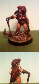 Barbarian Libby by Hasslefree Miniatures by smilie23