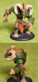 Hordes - Circle of Orboros - Gnarlhorn Satyr by tedin