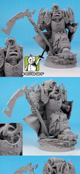 28mm / 30mm SF Demon Warrior conversion / sculpture by Scibor