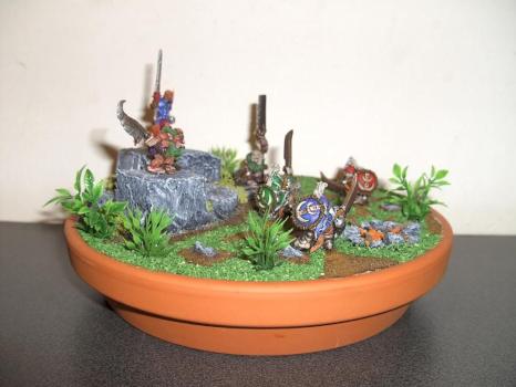 Complete Diorama Warriors vs. Zombies by the black one