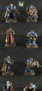 Sergeant Telion and Scout with Heavy bolter by Idler studio