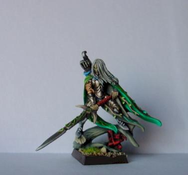 Wood elf lord with great weapon by Jacek Azael