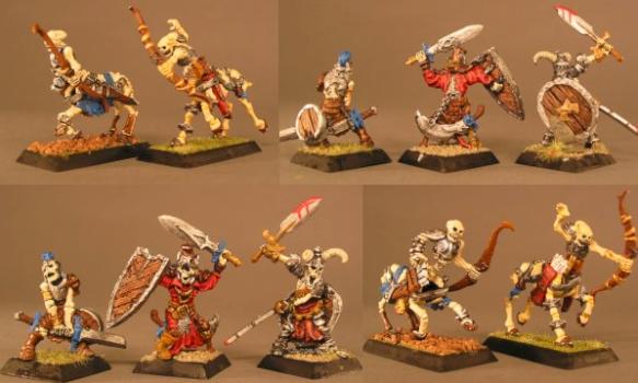 Squelettes en armure et centaure éclaireur by Dark Schneider
