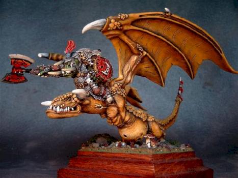 Ork-Waaaghboss auf Lindwurm by skippygreif