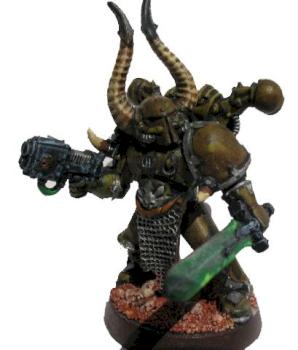 Chaos Marine Aspiring Champion by Zergo