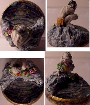 LoTR Painting Contest Golum with a fish by roguetrader