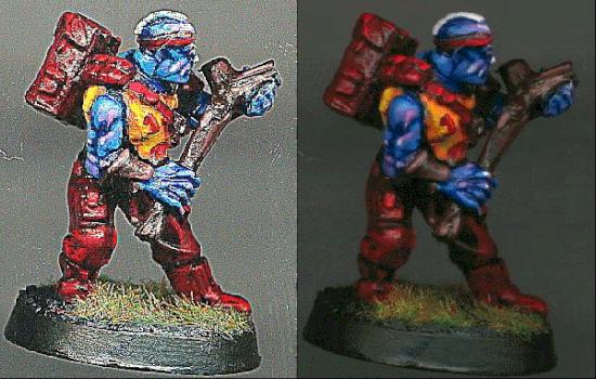 Plague Zombie (actually a Tzeentch Mutant) by butchcatsidy