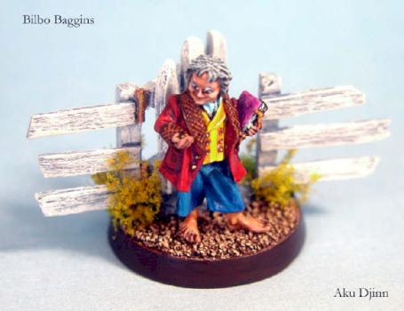 Bilbo Baggins at Bag End by aku djinn