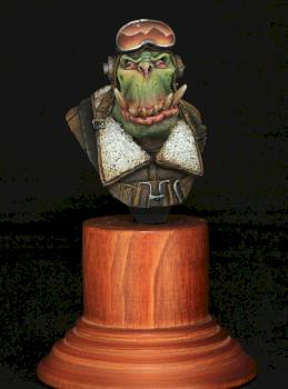 Orc Pilot bust by matt_varnish