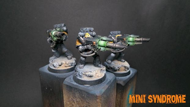 Space wolves Longfangs with lascannon by Leon0679