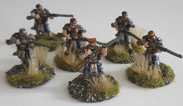 Cygnar Long Gunners by Polyphrenic_Arts