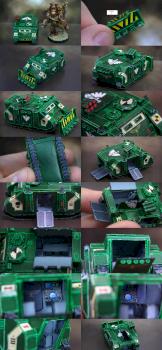 Rhino Angeles Oscuros (microminiatura de papel) by pesadilla