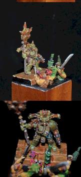 Nurgle Standard bearer WH40K by Astolfus