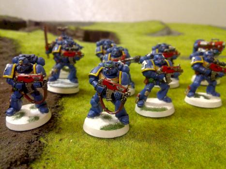 Ultramarine tactical squad by iglitchhalo2