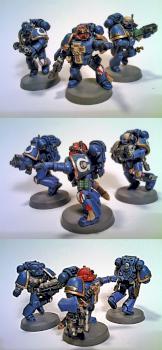 Medusa V Ultramarines Squad by jwave