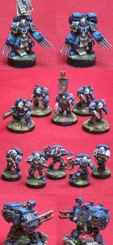 Ultramarines 2nd Company Attack Force by winterdyne