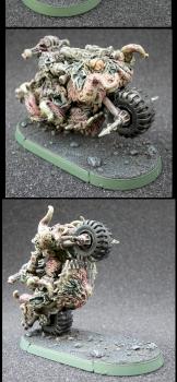 Nurgle Chaos Space Marine Bikers by rumplemaster