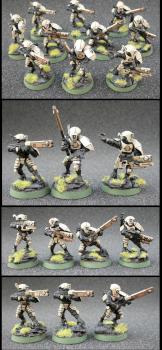 Tau Firewarrior Squad 2 by rumplemaster