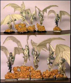 Harpies - from metal Daemonettes by SunHunter