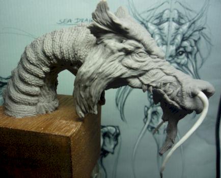 old dragon bust by uman E.T.