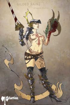 Gilded Saint - Dragon Hunter by Ax Faction by Avicenna