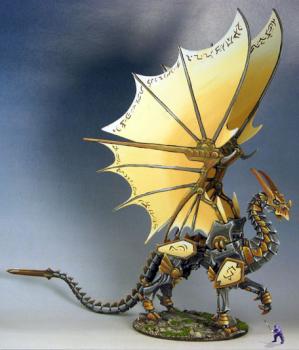 Wyrmgear the Clockwork Dragon by odinsgrandson
