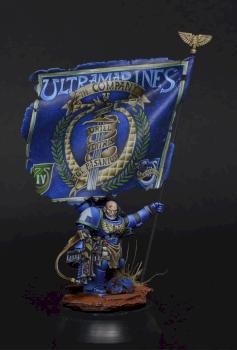 Space Marine With Banner by ithandir
