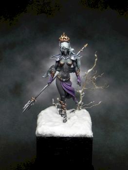Luaayne the Drow Sorceress by Samuedio