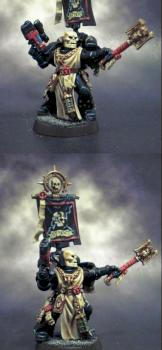 Imperial Fists chaplain by Achosyte