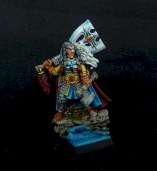 High Elf Korhil, White Lions Champion by Galharen