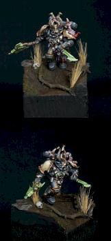 Chaos Space Marine Aspiring Champion by UnlimitedColours