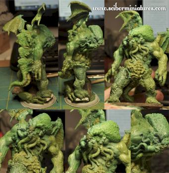 Cthulhu work in progress by Scibor