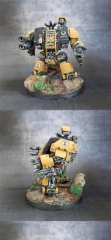 Warhammer 40k - Imperial fists dreadnought by patttttry85