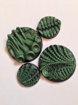 Infested Ailien Bases (Gigeresque Biomechanical  Scenery) by trenchfoot