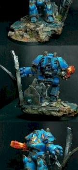 Ultramarine Relic Contemptor Dreadnought by klint