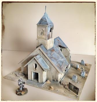 Post-apo terrain Church by Gkarchitekci