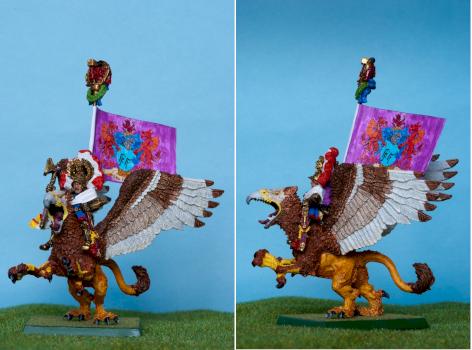Karl Franz, Empire Emperor on Death Claw griffin by David Kolacinski