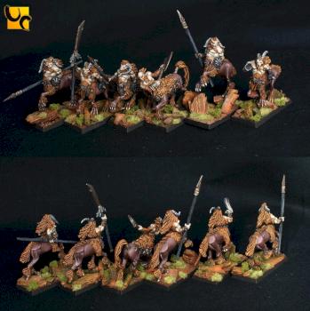 Beastmen Centigor Herd by UnlimitedColours