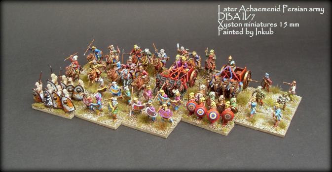 DBA army of Later Achaemenid Persian, manufactured by Xyston, 15 mm by Inkub