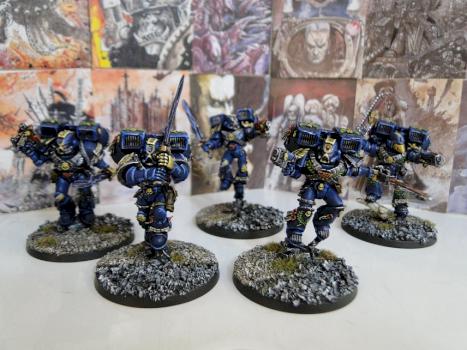 Death Strike Vanguard Squad (codex space marine chapter) by Skribblin Ork