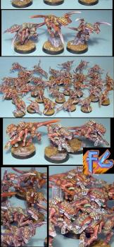 tyranids army: 30 gaunts by grosbob2