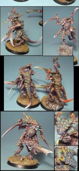 tyranids army: 5 tyranids wariors by grosbob2