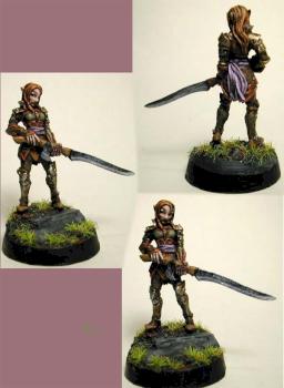 elf w 2 handed sword by ALizardInCrimson