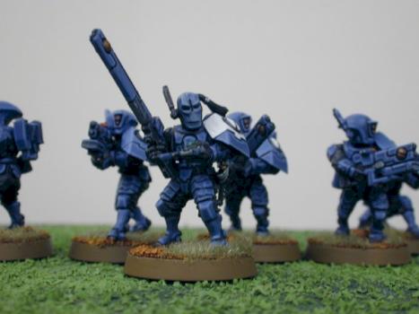 Tau Fire Warrior sqaud by striker8