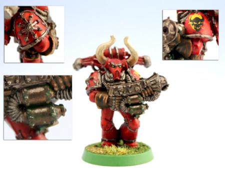 Word Bearers Chaos Marine w/flamer by Russ