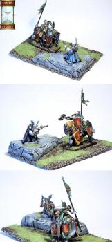 Duel - Bretonnia and Dwarf Hero by LaurelinM