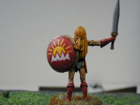 Barbarian Female, Back view by striker8