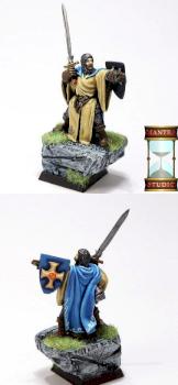 WARHAMMER BRETONNIA Hero on foot (Reaper) by LaurelinM