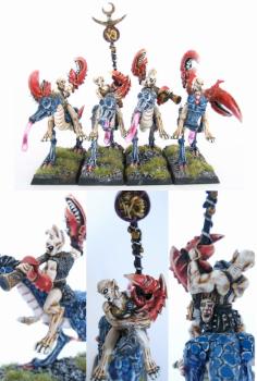 Daemonettes on Slaanesh Steeds by Leo