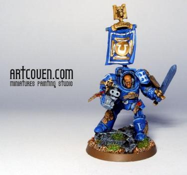 Ultramarines Terminator Sergeant by artcoven